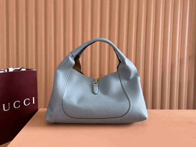 GG original calfskin softbit maxi shoulder bag 837466 light blue