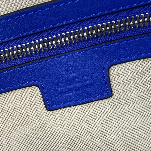 GG original canvas medium medium duffle bag 792074 blue