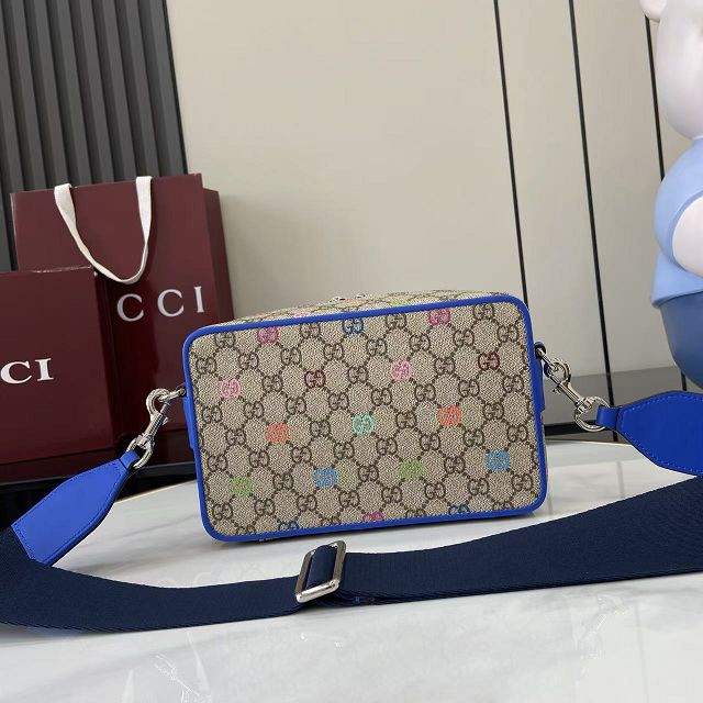 GG original canvas small shoulder bag 792456 blue