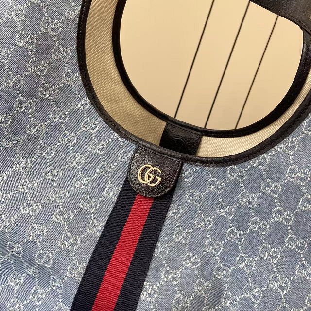 GG original denim giglio large tote bag 853971 blue