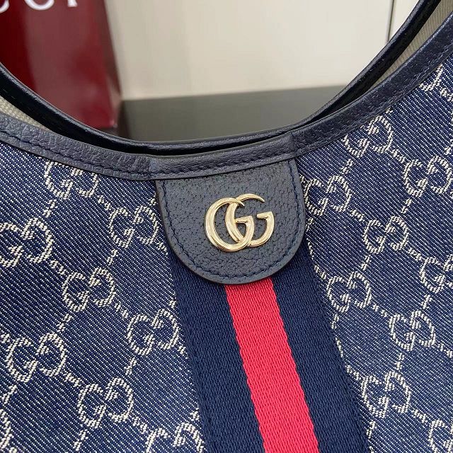 GG original denim giglio large tote bag 853971 dark blue