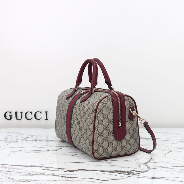 GG original fabric ophidia large boston bag 836824 bordeaux