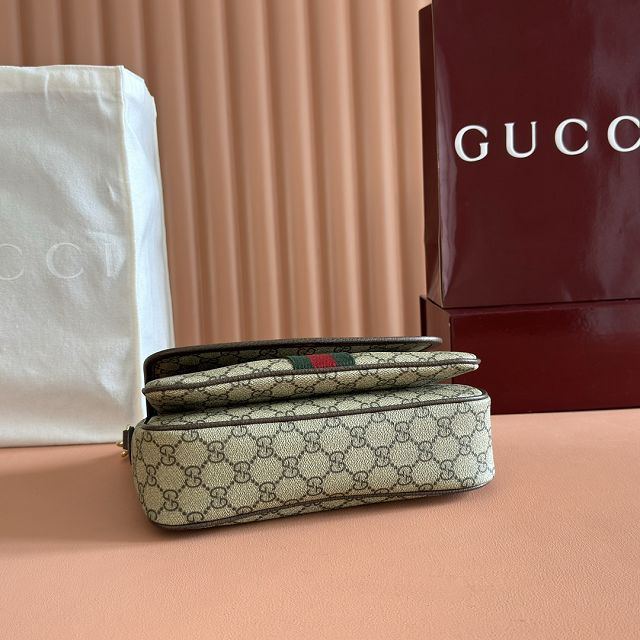 GG original fabric ophidia medium top handle bag 836842 brown