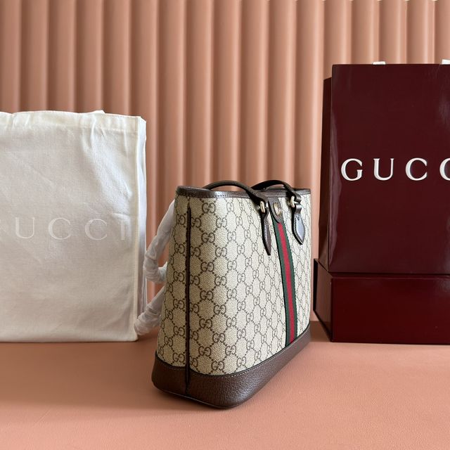 GG original fabric ophidia medium tote bag 836849 brown