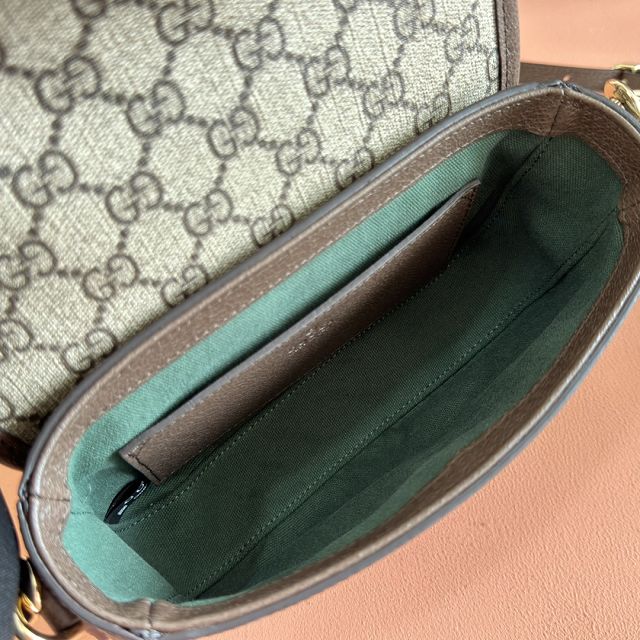 GG original fabric ophidia small top handle bag 836843 brown