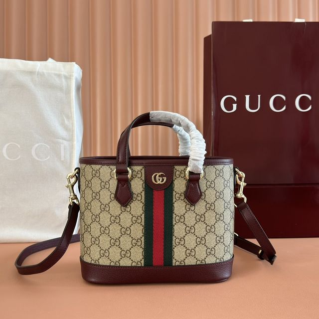 GG original fabric ophidia small tote bag 836848 bordeaux