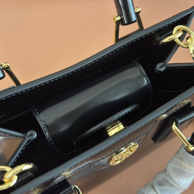 GG original calfskin diana small tote bag 832936 black