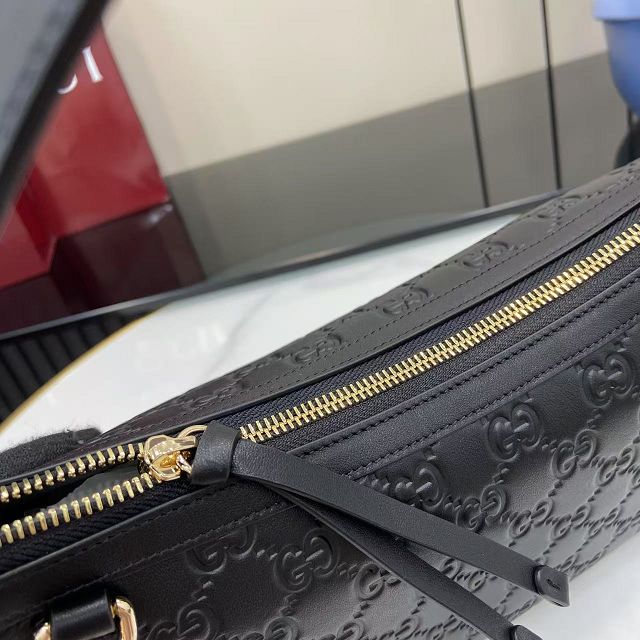 GG original calfskin emblem medium shoulder bag 847449 black