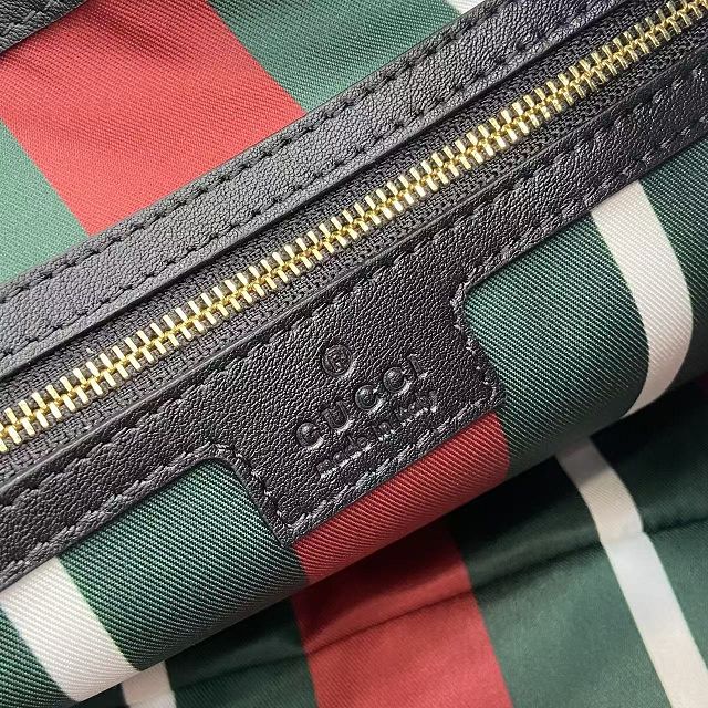 GG original fabric emblem medium shoulder bag 847449 black