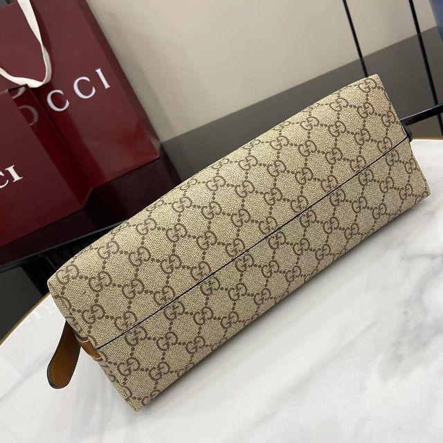 GG original fabric emblem medium shoulder bag 847449 brown