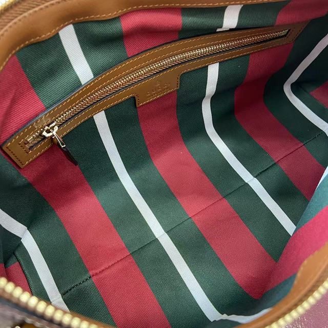 GG original fabric emblem medium shoulder bag 847449 brown