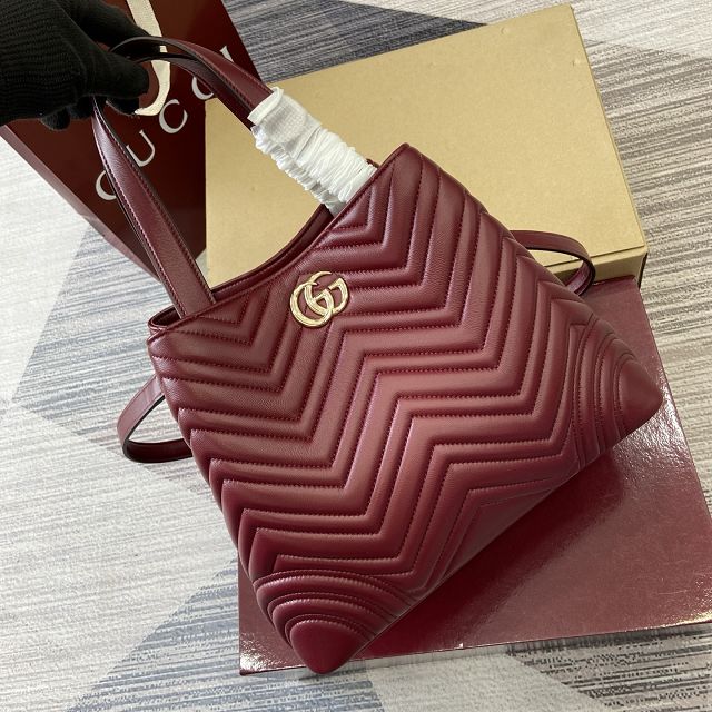 GG original lambskin betty medium tote bag 847387 bordeaux