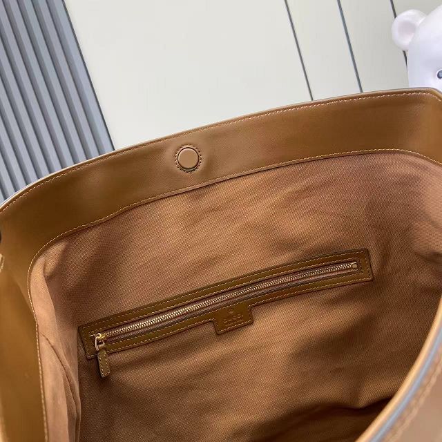 GG original calfskin beatrix large tote bag 850546 brown