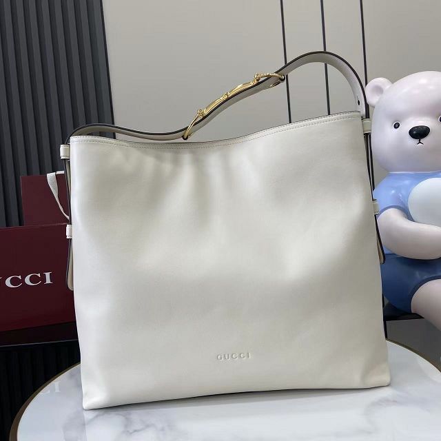 GG original calfskin beatrix large tote bag 850546 white