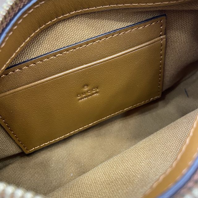 GG original calfskin emblem small shoulder bag 847091 brown