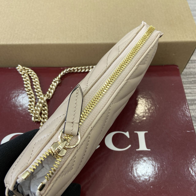 GG original calfskin marmont small shoulder bag 847589 light pink