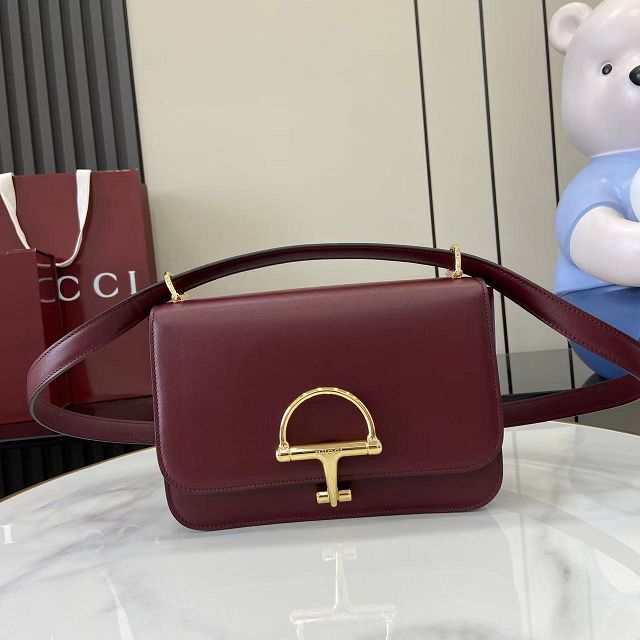 GG original calfskin siena small shoulder bag 846705 bordeaux