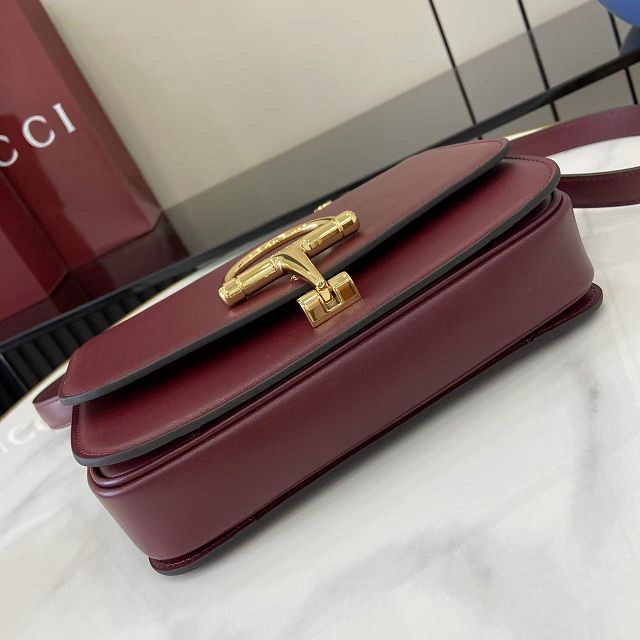 GG original calfskin siena small shoulder bag 846705 bordeaux