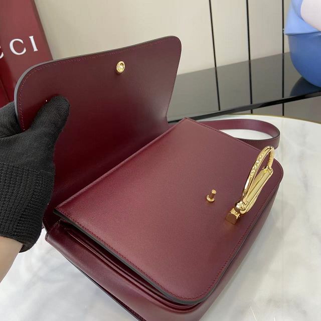 GG original calfskin siena small shoulder bag 846705 bordeaux
