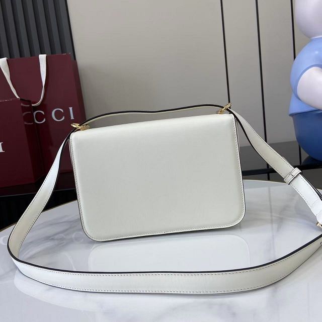 GG original calfskin siena small shoulder bag 846705 white