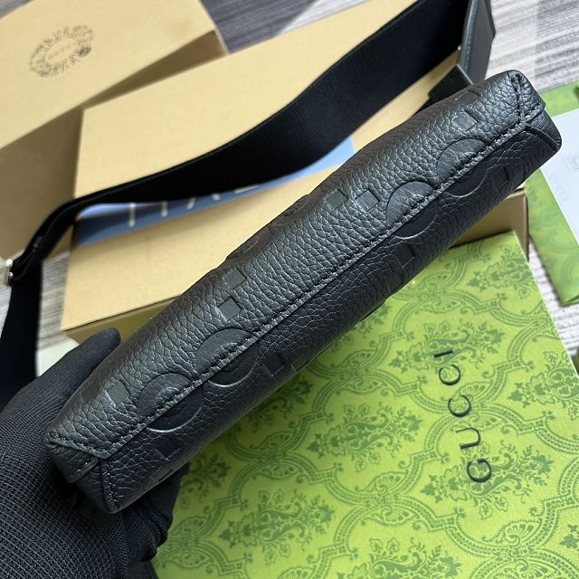 GG original calfskin small messenger bag 761747 black