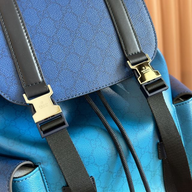 GG original fabric chroma large backpack 792080 blue