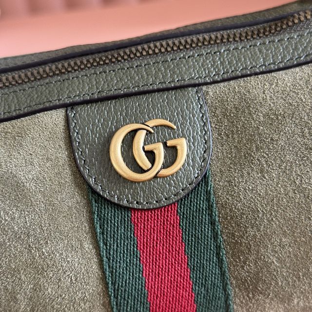 GG original suede ophidia mini bag 846869 green