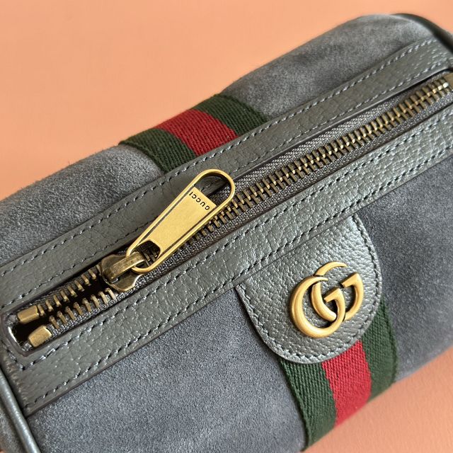 GG original suede ophidia mini bag 846869 grey