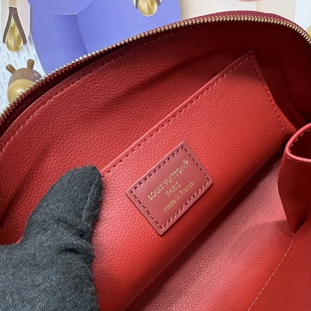 Louis vuitton original epi leather pochette cosmetique M15197 bordeaux
