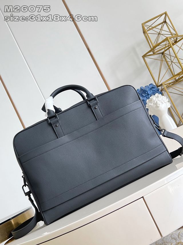 Louis vuitton original calfskin weekender bag M26075 black