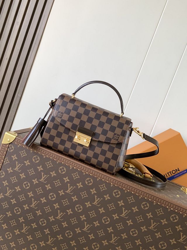 Louis vuitton original damier ebene croisette handbag N53000