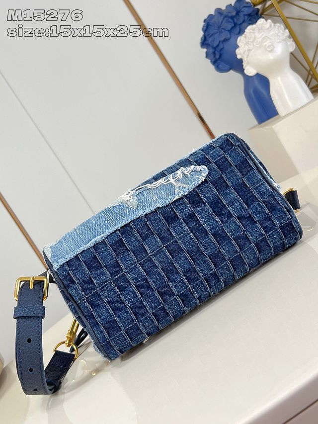 Louis vuitton original denim speedy 25 M15276 blue