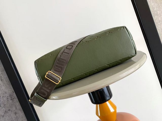 Louis vuitton original monogram calfskin coussin hobo MM M15228 green