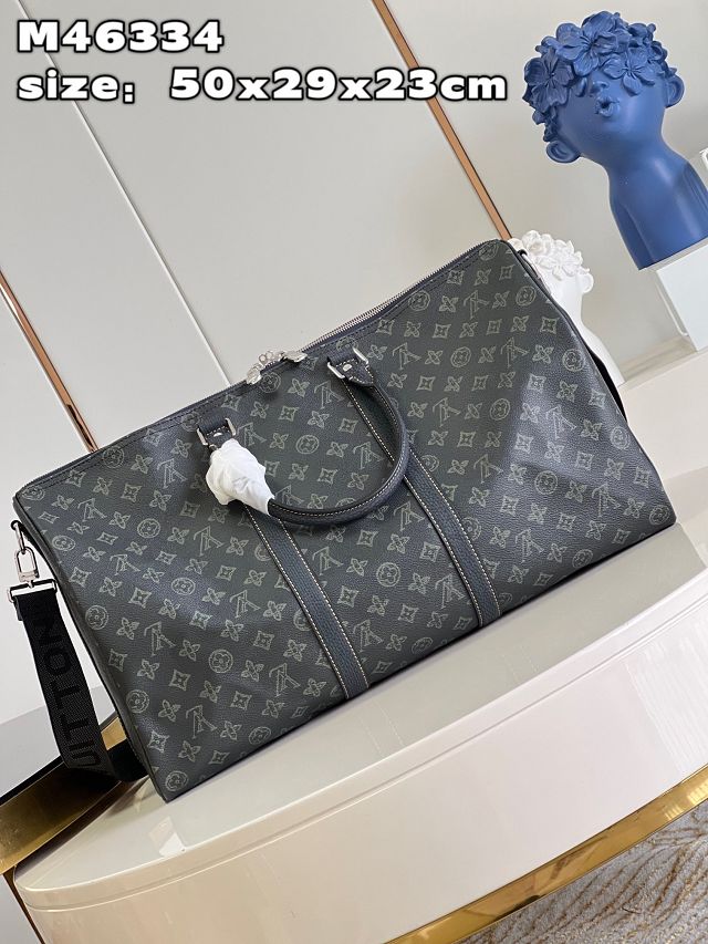 Louis vuitton original monogram eclipse keepall 50 M46334