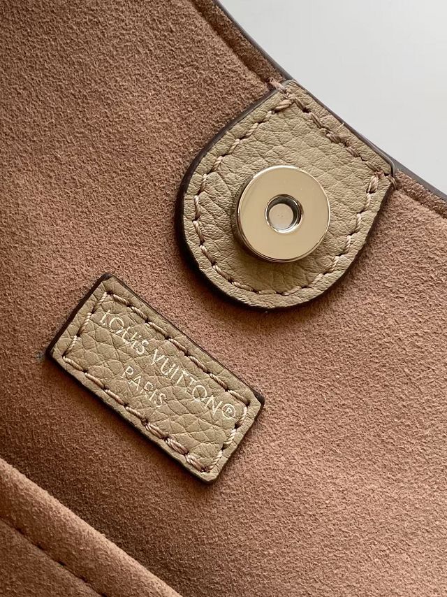 Louis vuitton original mahina calfskin all around MM M14617 grey