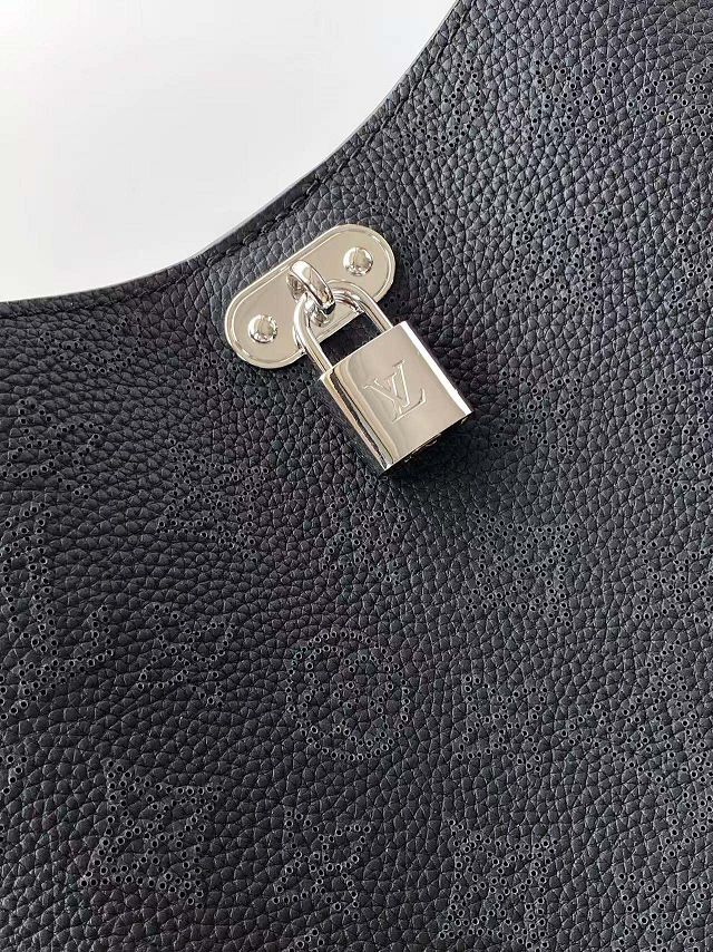 Louis vuitton original mahina calfskin all around MM M14618 black