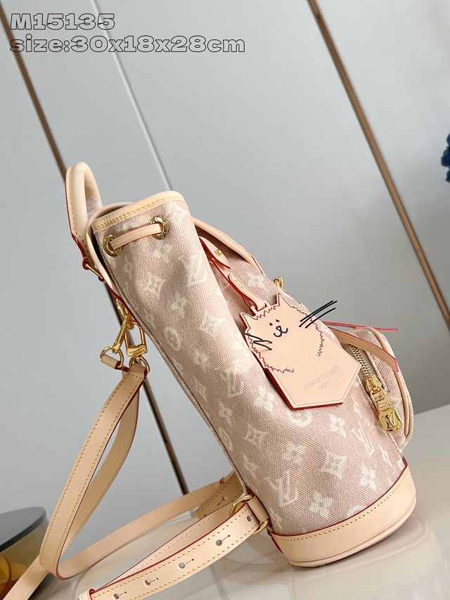 Louis vuitton original meowgram canvas montsouris backpack PM M15135