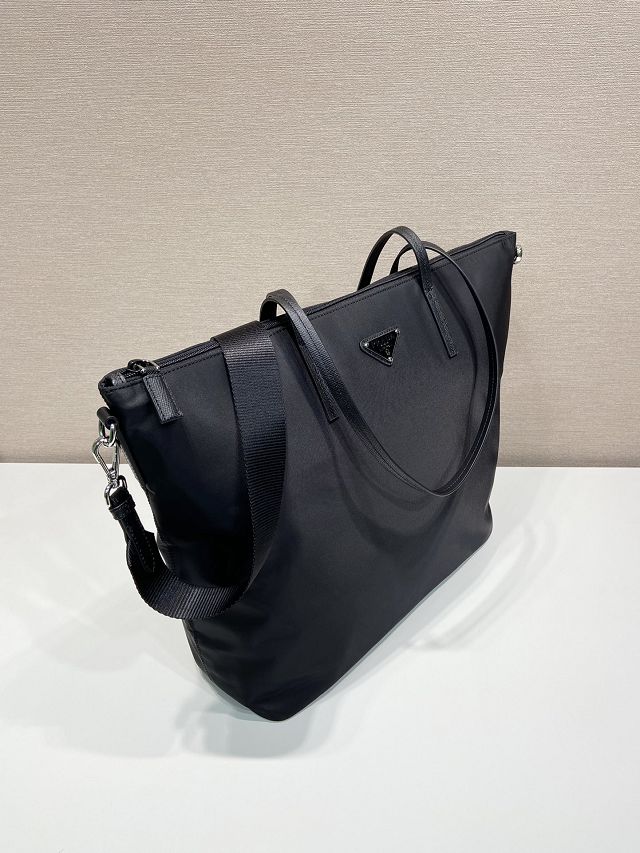 Prada original nylon medium tote bag 1BG189 black