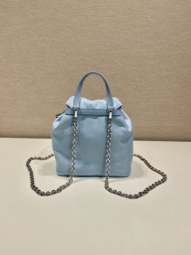 Prada original nylon mini backpack 1BH029 blue