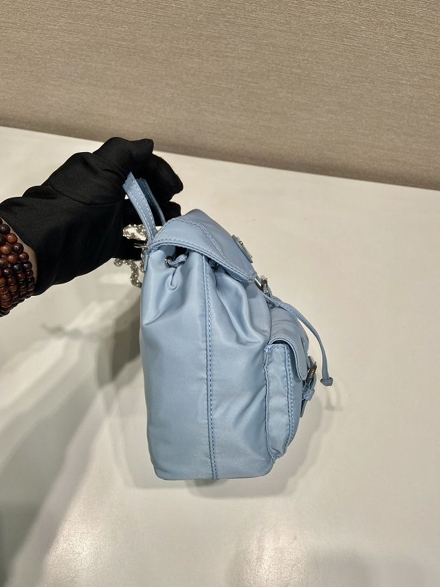 Prada original nylon mini backpack 1BH029 blue