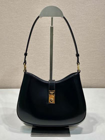 Prada original calfskin small cleo bag 1BC169A black