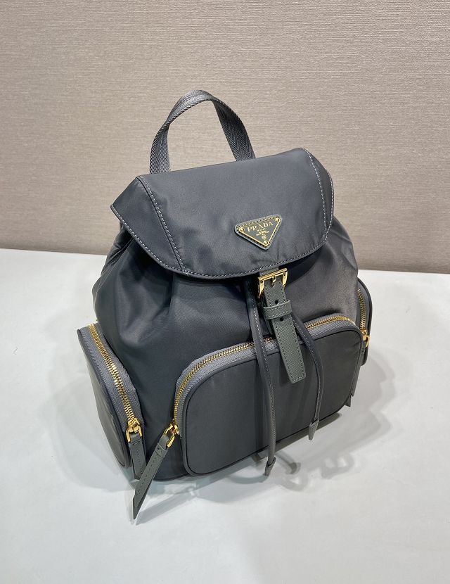 Prada original nylon medium backpack 1BZ081 grey