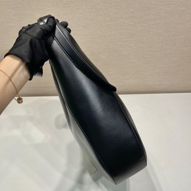 Prada original calfskin large cleo bag 1BC181 black