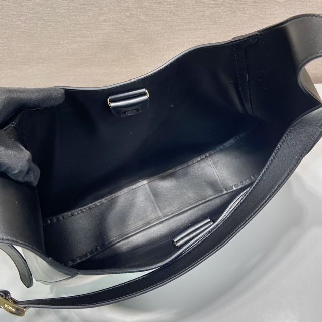 Prada original calfskin large cleo bag 1BC181 black