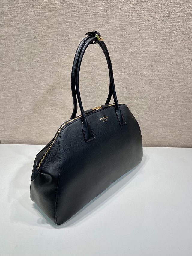 Prada original calfskin large tote bag 1BG506 black