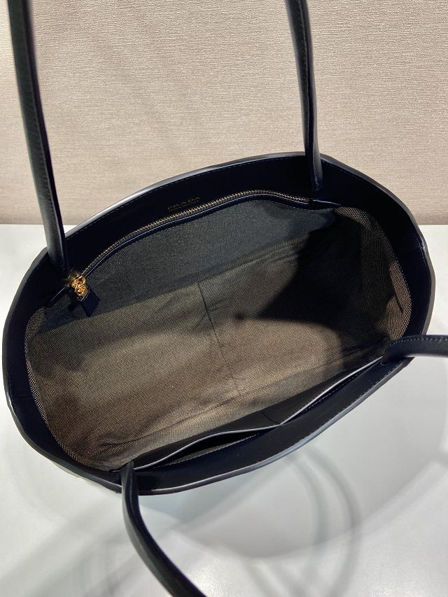 Prada original calfskin medium tote bag 1BG510 black