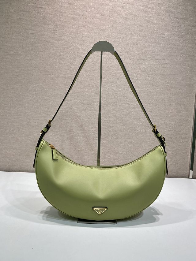 Prada original calfskin medium shoulder bag 1BC255 green