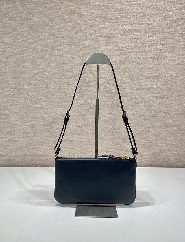 Prada original calfskin pouch 1BC238 black