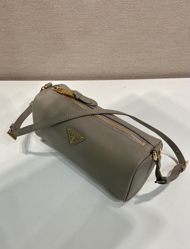 Prada original calfskin pouch 1BC239 grey