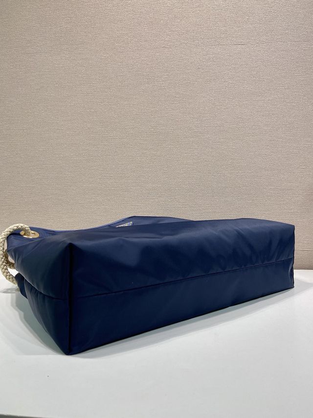 Prada original nylon mariner large shoulder bag 1BC244 blue